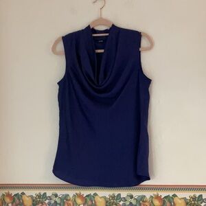 Apt. 9 Sleeveless Cowl Neck Blouse, Size S, Royal Purple